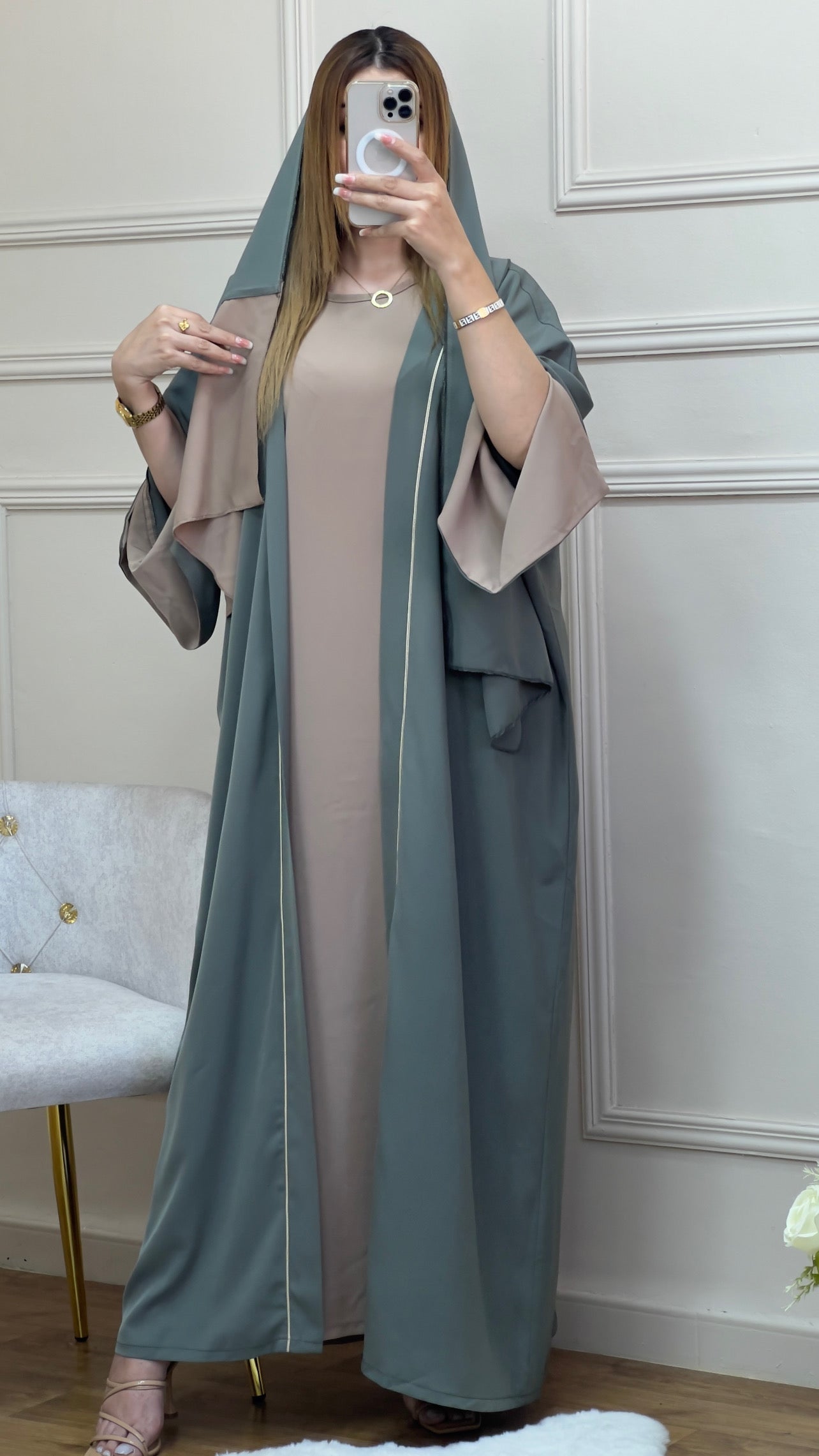 Ensemble (Abaya+Sous Abaya+Foulard)